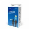 Savio Kabel HDMI (M) v2.1, 1,8m, kątowy, 8K, miedź, niebiesko-czarny, złote końcówki, ethernet/3D, CL-147